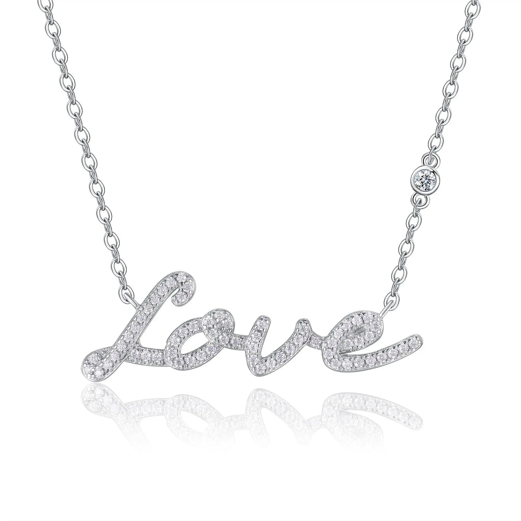 Moissanite, This Luxurious And Fashionable Light Luxury Trend Jewelry Necklace Pendant Is Made Of S925 Silver Electroplated With Platinum NP Collection