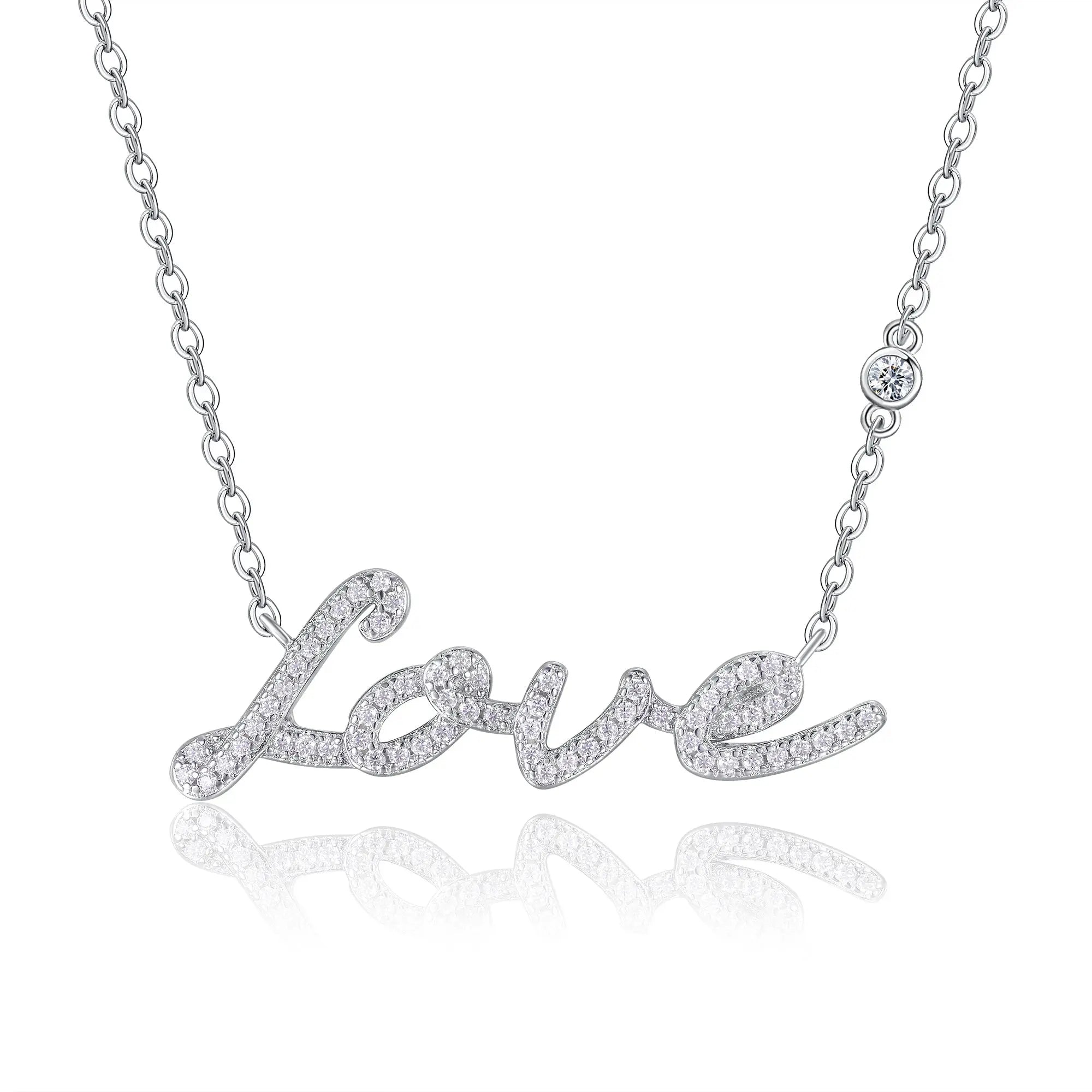 Moissanite, This Luxurious And Fashionable Light Luxury Trend Jewelry Necklace Pendant Is Made Of S925 Silver Electroplated With Platinum NP Collection
