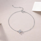 Eternal Ring - Luxurious And Fashionable Light Luxury Jewelry Silver Bracelet Set With Top-quality Moissanite, S925 Silver Plated Platinum NP Collection