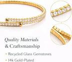 Stretch Gold Tennis Bracelet