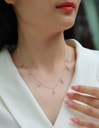 Holy Light Cross - Moissanite S925 Sterling Silver And Platinum Plating Pendant