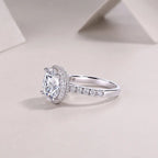 1Starry Sky Jewelry Piece Set with 5-Carat Moissan Diamond S925 Sterling Silver and Platinum-Plated Diamond 