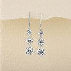 Moissanite Luxury And Fashionable Light Luxury Jewelry Silver Stud Earrings S925 Silver Plated Platinum NP Collection