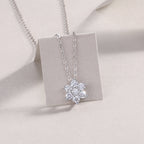 Snowflakes Fluttering - Moissanite S925 Sterling Silver And Platinum Plating
