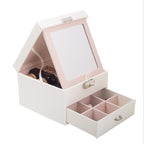 European leather jewelry box