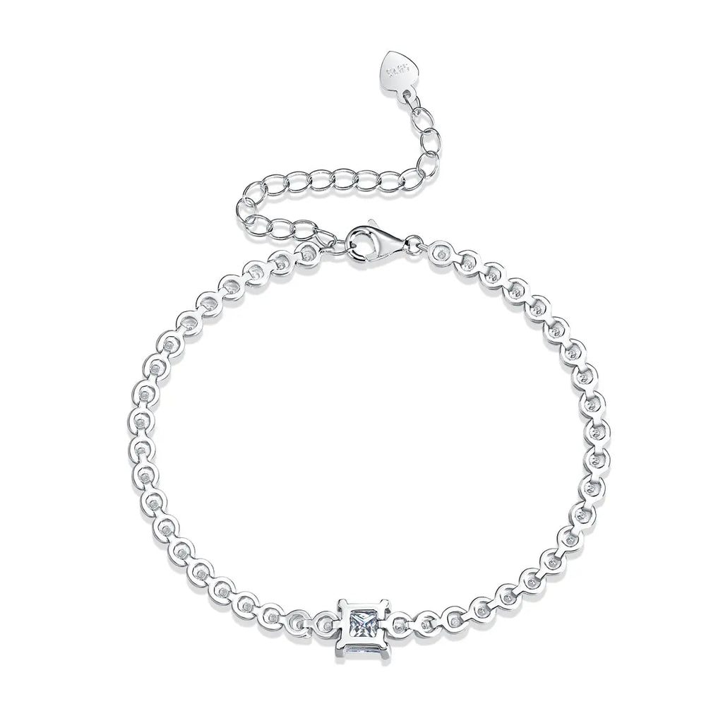 Luxury Rubik’s Cube Moissanite Diamond Bracelet – Sterling Silver Fashion Jewelry Comparable to Natural Diamond NP Collection