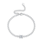 Luxury Rubik’s Cube Moissanite Diamond Bracelet – Sterling Silver Fashion Jewelry Comparable to Natural Diamond NP Collection