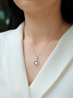 Love Ring - 1-carat Moissan Diamond S925 Sterling Silver And Platinum Plating Pendant