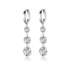 Moissanite Luxury & Fashionable Light Luxury Silver Stud Earrings – S925 Platinum Plated - N&P Colletion