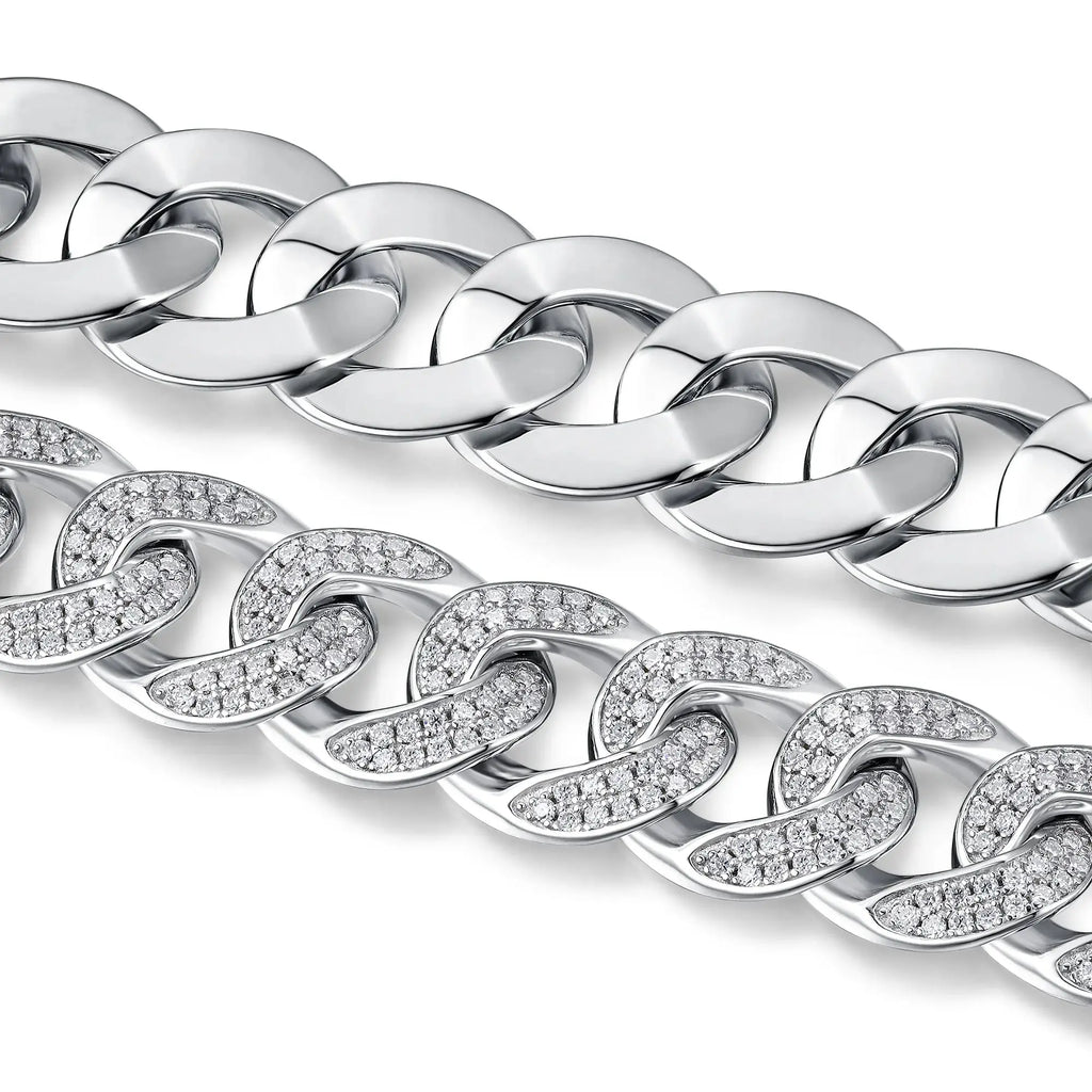 Moissanite, This Luxurious And Fashionable Light Luxury Jewelry Silver Bracelet Is Made Of S925 Silver Electroplated With Platinum NP Collection