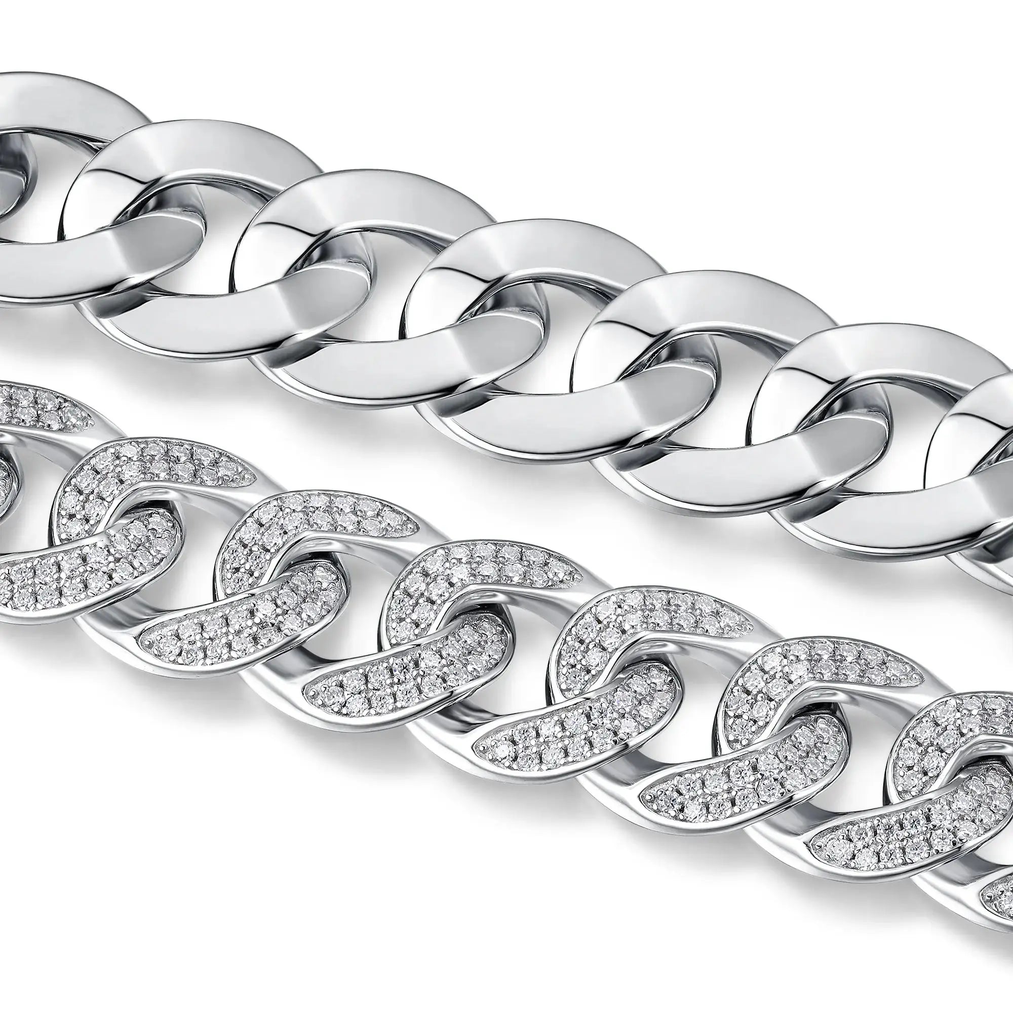 Moissanite, This Luxurious And Fashionable Light Luxury Jewelry Silver Bracelet Is Made Of S925 Silver Electroplated With Platinum NP Collection