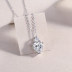 Ripple Fantasy - Moissanite S925 Sterling Silver And Platinum Plating Pendant