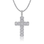 Moissanite, This Luxurious And Fashionable Light Luxury Trend Jewelry Necklace Pendant Is Made Of S925 Silver Electroplated With Platinum NP Collection