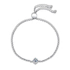 S925 Sterling Silver Classic Four-claw D-color Moissanite Bracelet