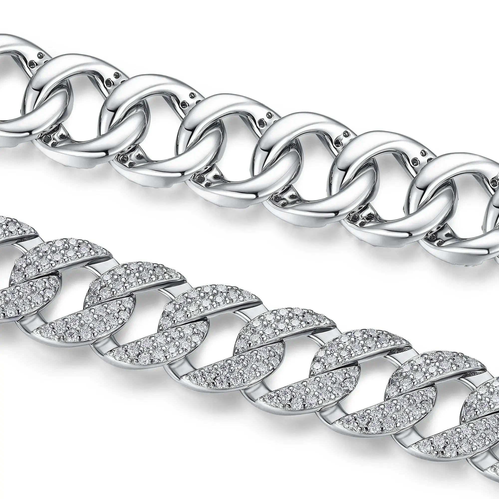 Set With Top-quality Moissanite, This Luxurious And Fashionable Light Luxury Jewelry Silver Bracelet Is Made Of S925 Silver Electroplated With Platinum NP Collection
