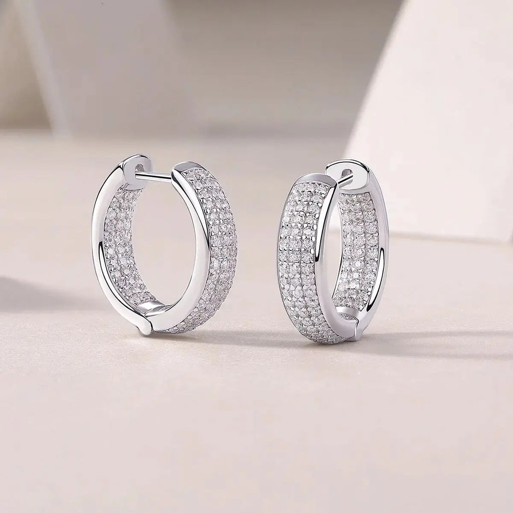 1Years – Fashionable Earrings and Stud Jewelry with Moissanite, S925 Sterling Silver, Platinum-Plated NP Collection