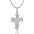 Moissanite, This Luxurious And Fashionable Light Luxury Trend Jewelry Necklace Pendant Is Made Of S925 Silver Electroplated With Platinum NP Collection