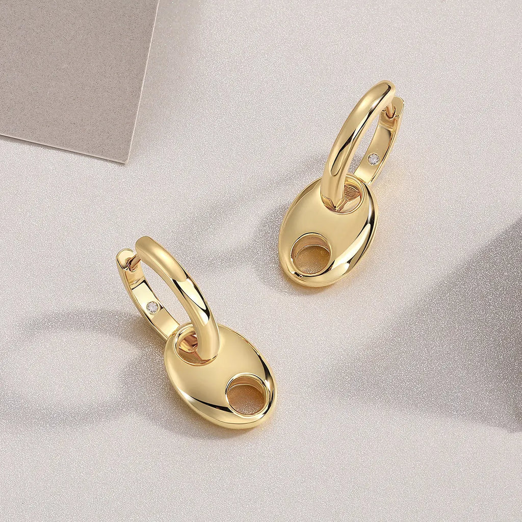 Beautiful – Luxurious Light Luxury Moissanite S925 Gold-Plated Silver Stud Earrings NP Collection