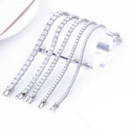 2-6mm Full Set Moissanite Girl S925 Silver Ao Advanced Design Bracelet