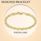 14K Gold Bracelet Cuban Chain 