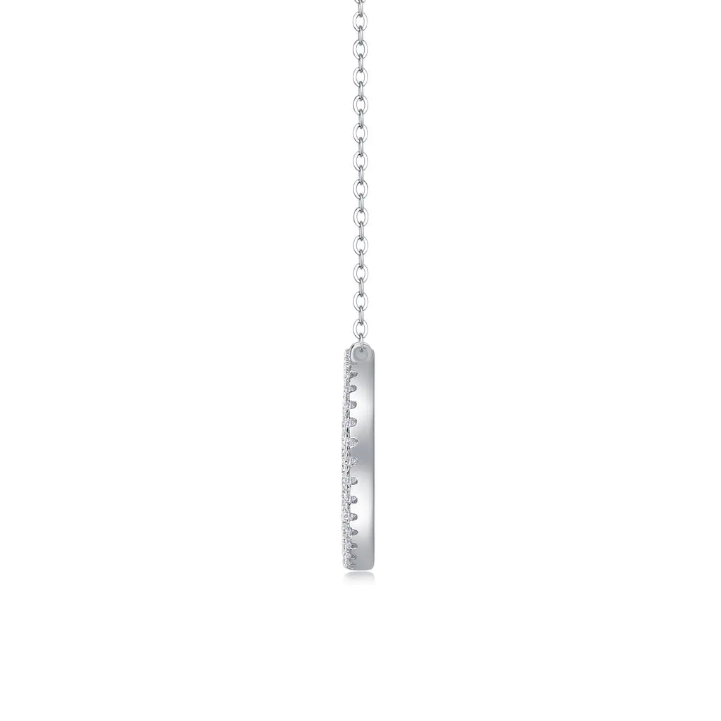 1Reciprocating – Fashionable & Luxurious Moissanite Necklace, S925 Sterling Silver - N&P Colletion