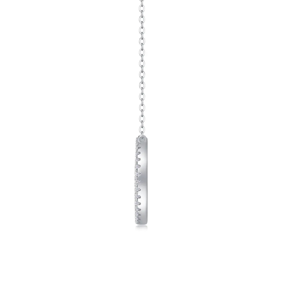 1Reciprocating – Fashionable & Luxurious Moissanite Necklace, S925 Sterling Silver - N&P Colletion