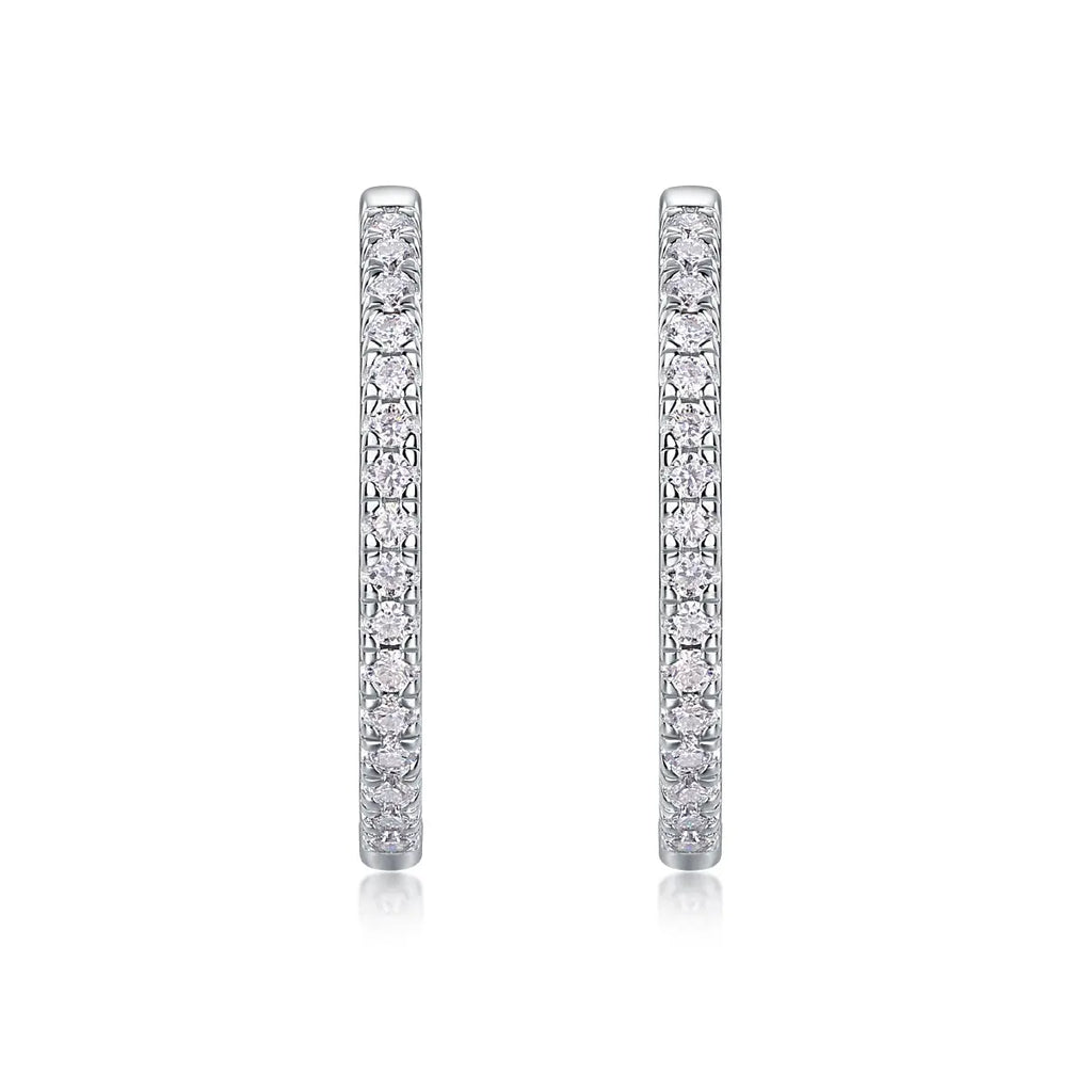 Yuedong Light – Premium Moissanite Luxury Fashion Silver Stud Earrings, S925 Platinum Plated - N&P Colletion