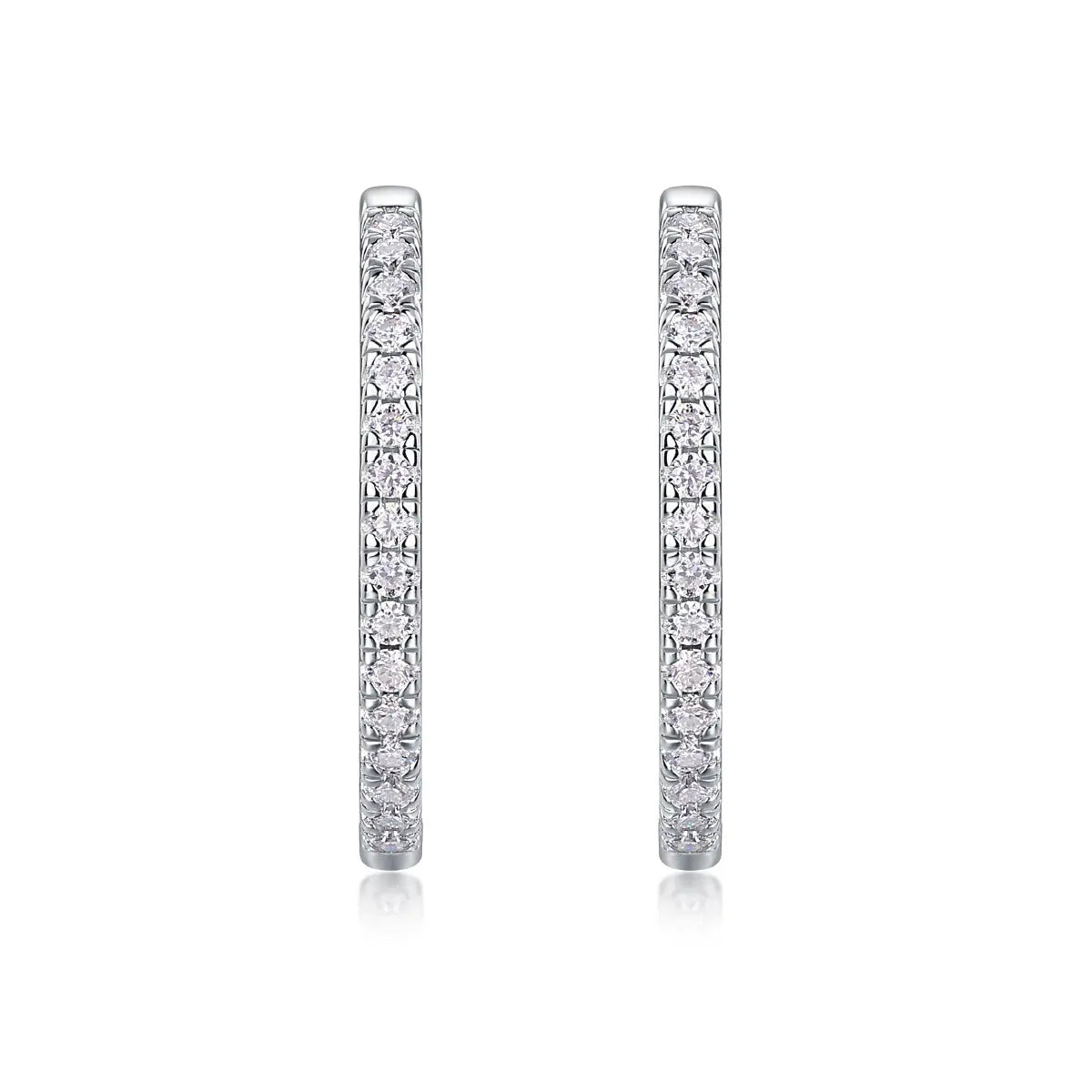 Yuedong Light – Premium Moissanite Luxury Fashion Silver Stud Earrings, S925 Platinum Plated - N&P Colletion
