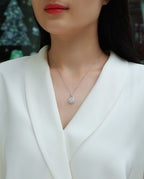 Dandelion - 2-carat Moissan Diamonds, S925 Sterling Silver And Platinum Plating Pendant