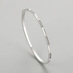 S925 Silver Bracelet Korean-style Micro-inlaid Bracelet Light Luxury