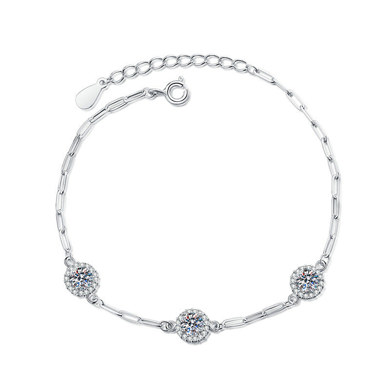 S925 Sterling Silver Bracelet Diamond Bracelet