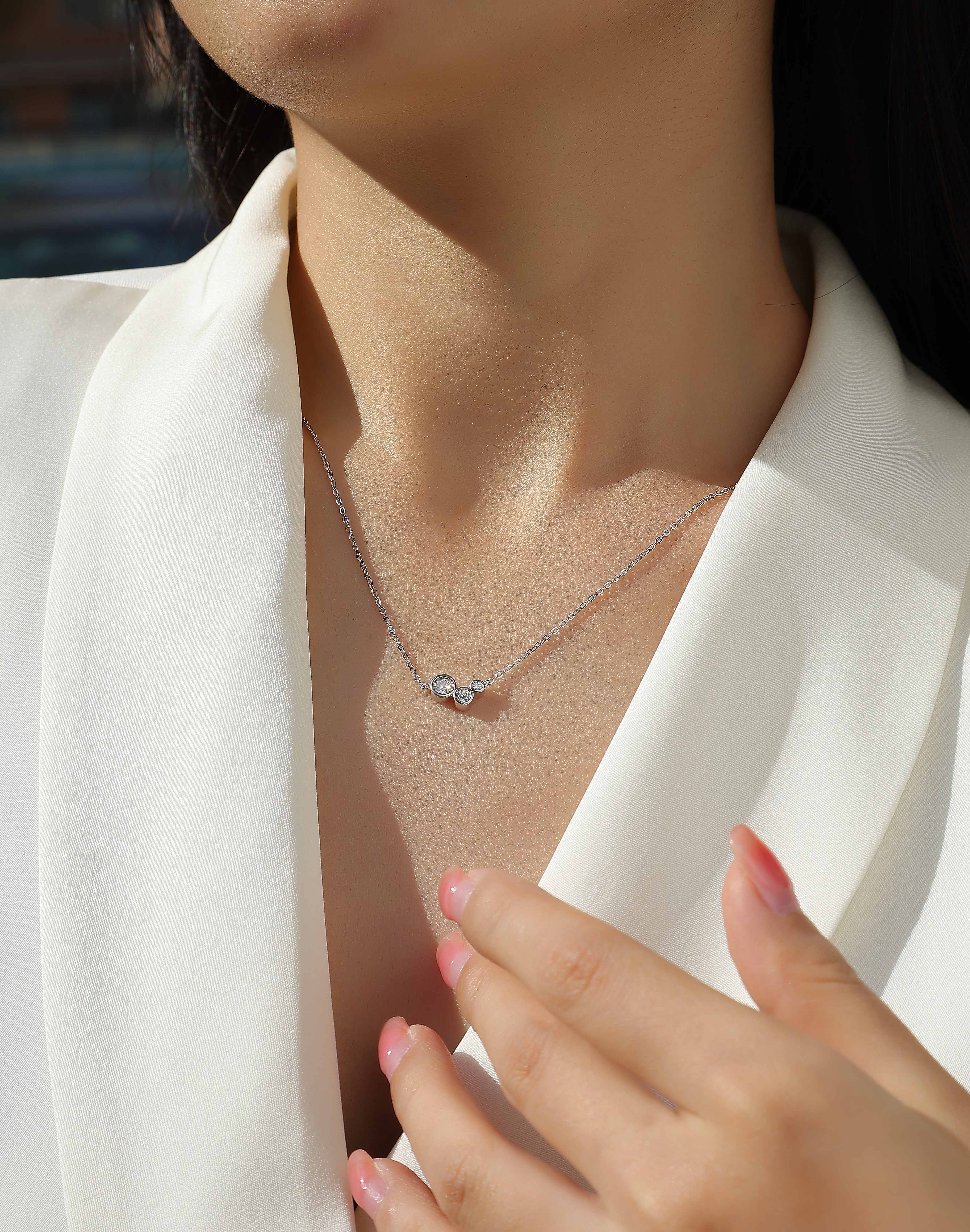 Diamond Jewelry Pendant With Moissanite S925 Sterling Silver