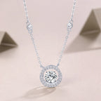 Mobius - 1-carat Moissanite S925 Sterling Silver And Platinum-plated Pendant