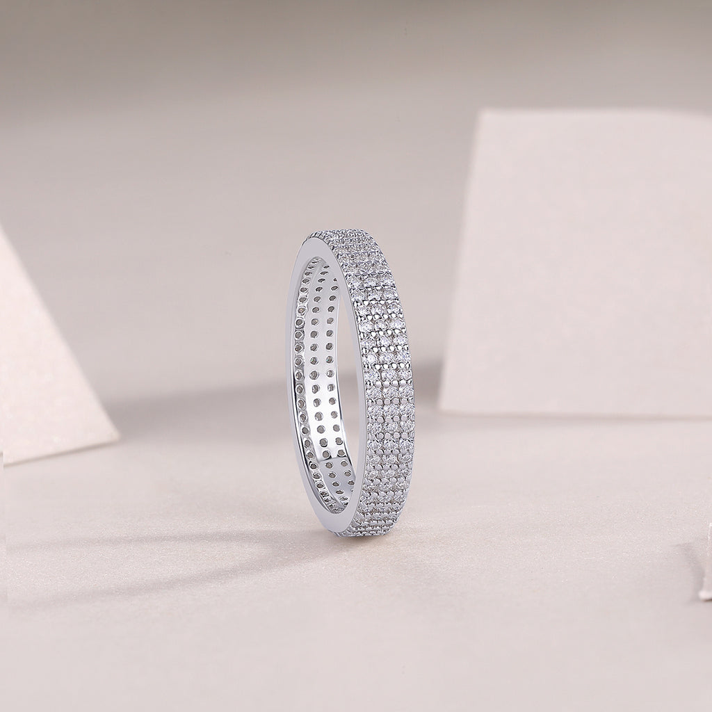 Light Up The Moments - Moissanite S925 Sterling Silver And Platinum-plated Diamond