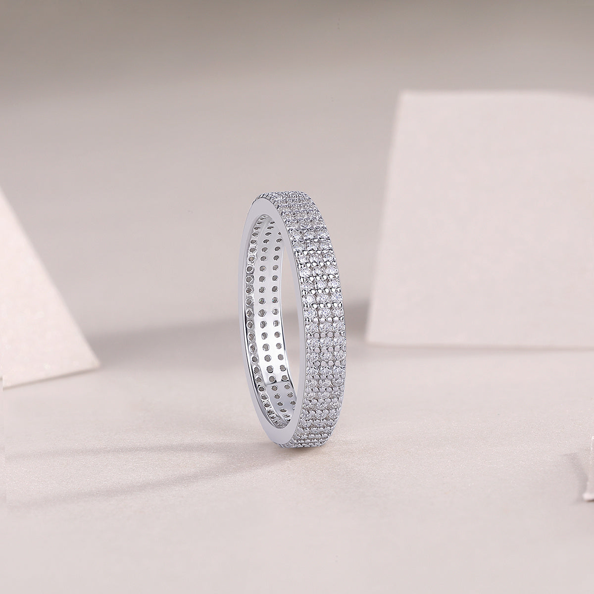 Light Up The Moments - Moissanite S925 Sterling Silver And Platinum-plated Diamond