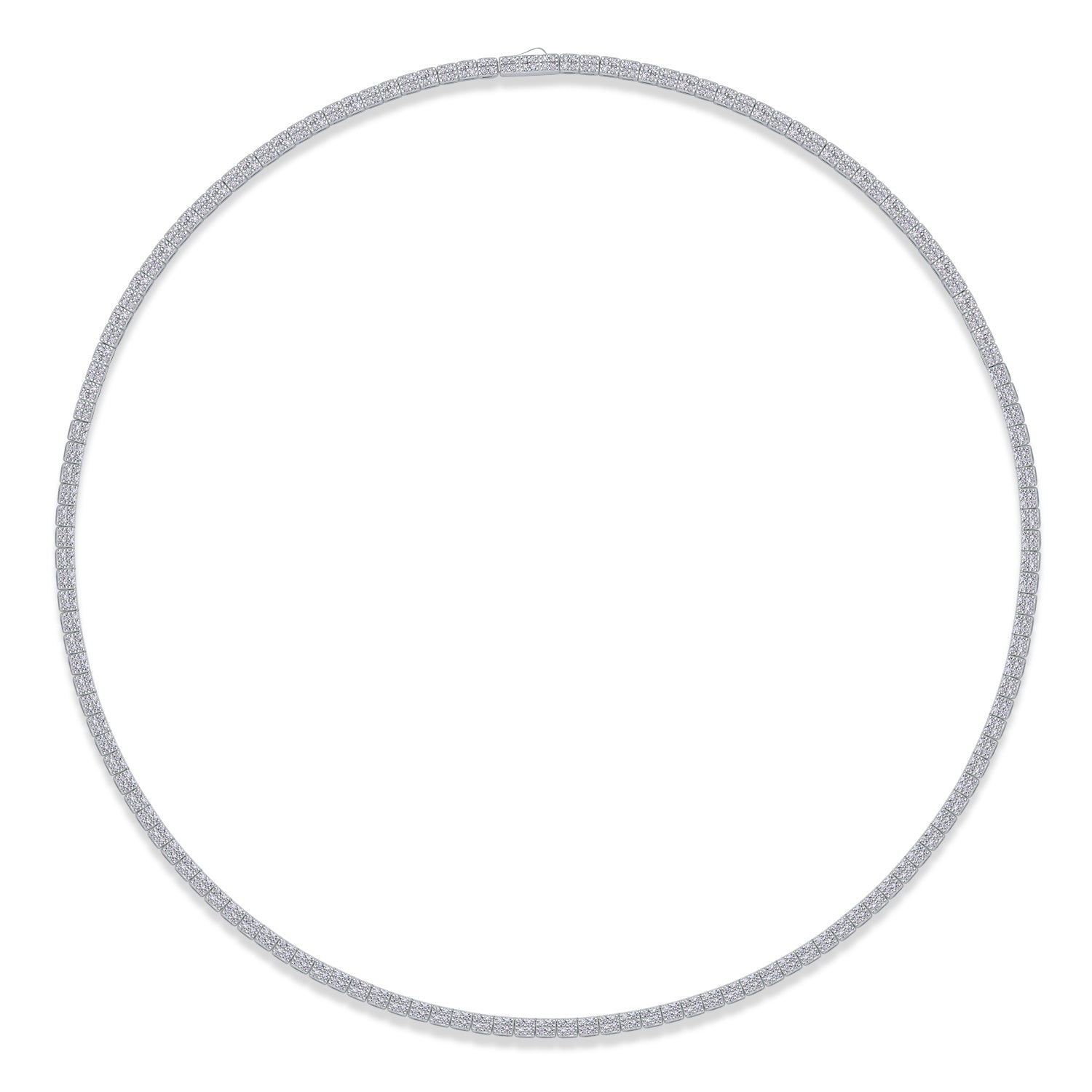 Winter Lake Mosan Diamond S925 Silver Necklace