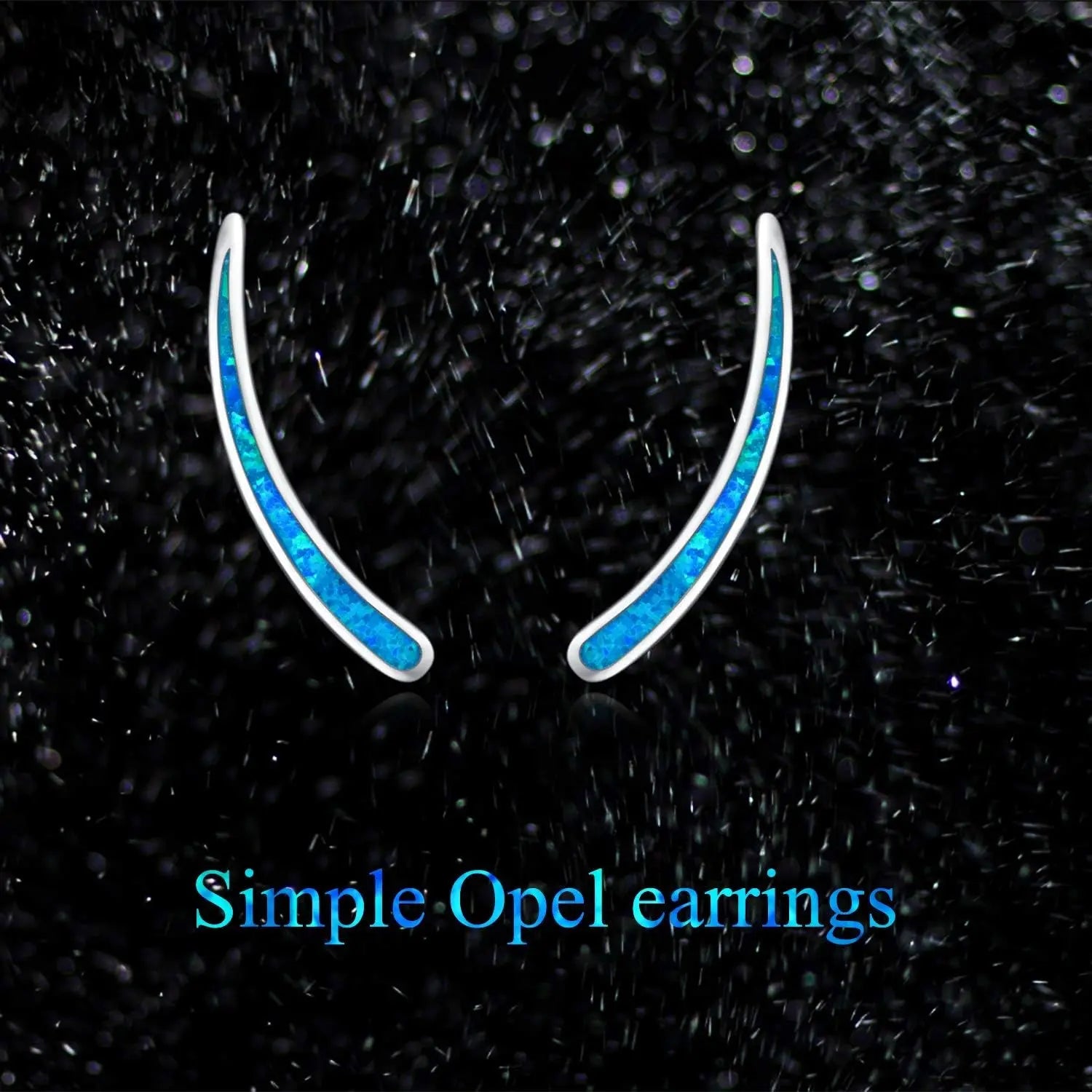 925 Sterling Silver Ear Climbers Earrings for Women Created Opal Earrings for Women Crawler Earrings Jewelry Birthday Valentines Day Gifts for Mom Wife Her