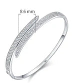 S925 Silver Bracelet For Women Special-interest Design Ins Hong Kong Style Asymmetric