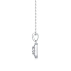 Sugar Diamond - Set With Top-quality Moissanite, Fashionable And Light Luxury Jewelry, Silver Pendant Necklace S925, Silver-plated Platinum NP Collection