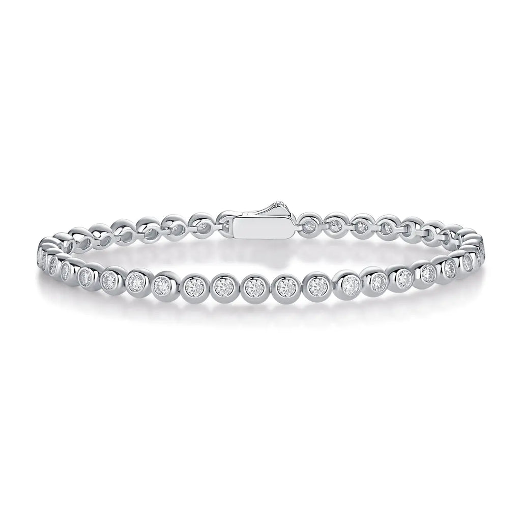 Galaxy Dream – Luxurious Light Luxury Moissanite S925 Silver-Plated Platinum Bracelet NP Collection