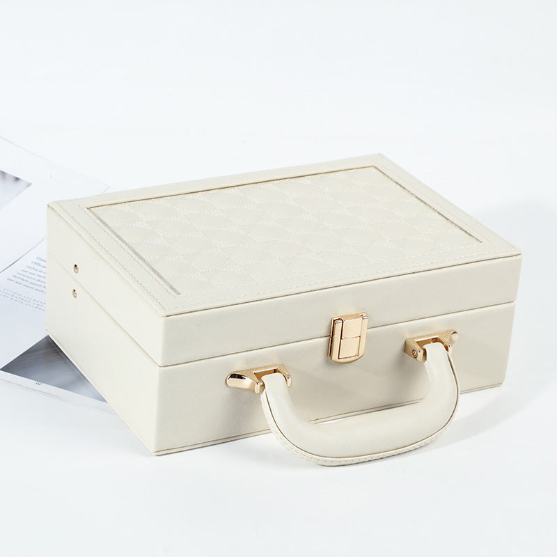 Large Capacity Jewelry Box Earrings Ring Necklace