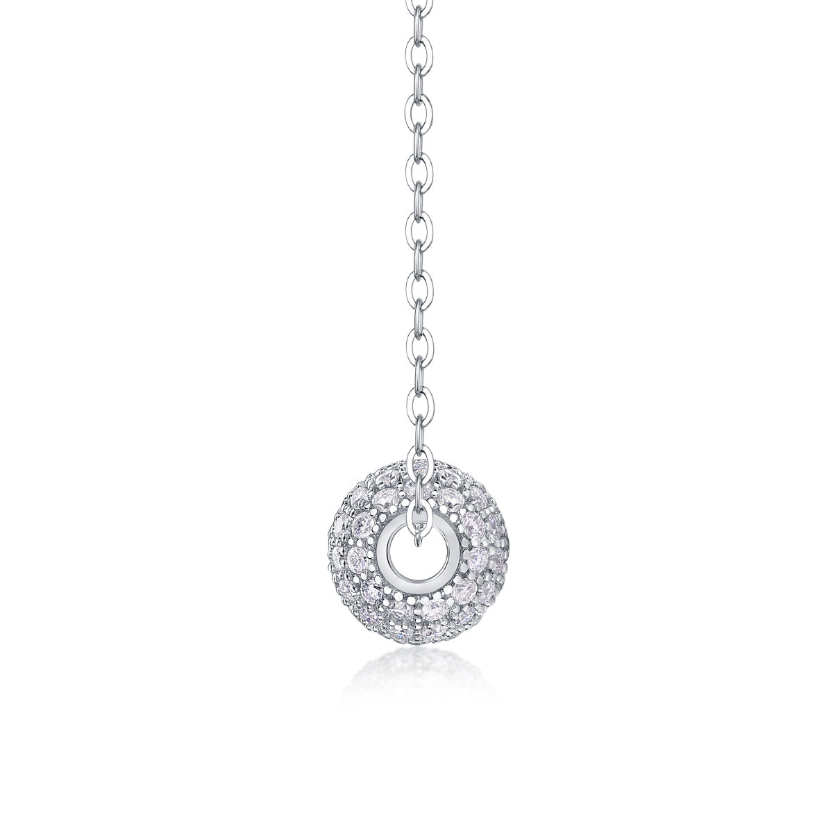 Meet At This Moment - Moissanite S925 Sterling Silver And Platinum Plating Pendant
