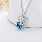 Elephant Urn Necklaces Sterling Silver