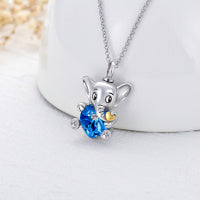 Elephant Urn Necklaces Sterling Silver