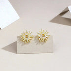 Moissanite Luxury and Fashionable Light Luxury Silver Stud Earrings – S925 Gold Electroplated - N&P Colletion