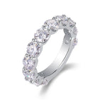 1Dazzling Moments Ring Moissanite S925 Sterling Silver and Platinum-Plated Diamond 