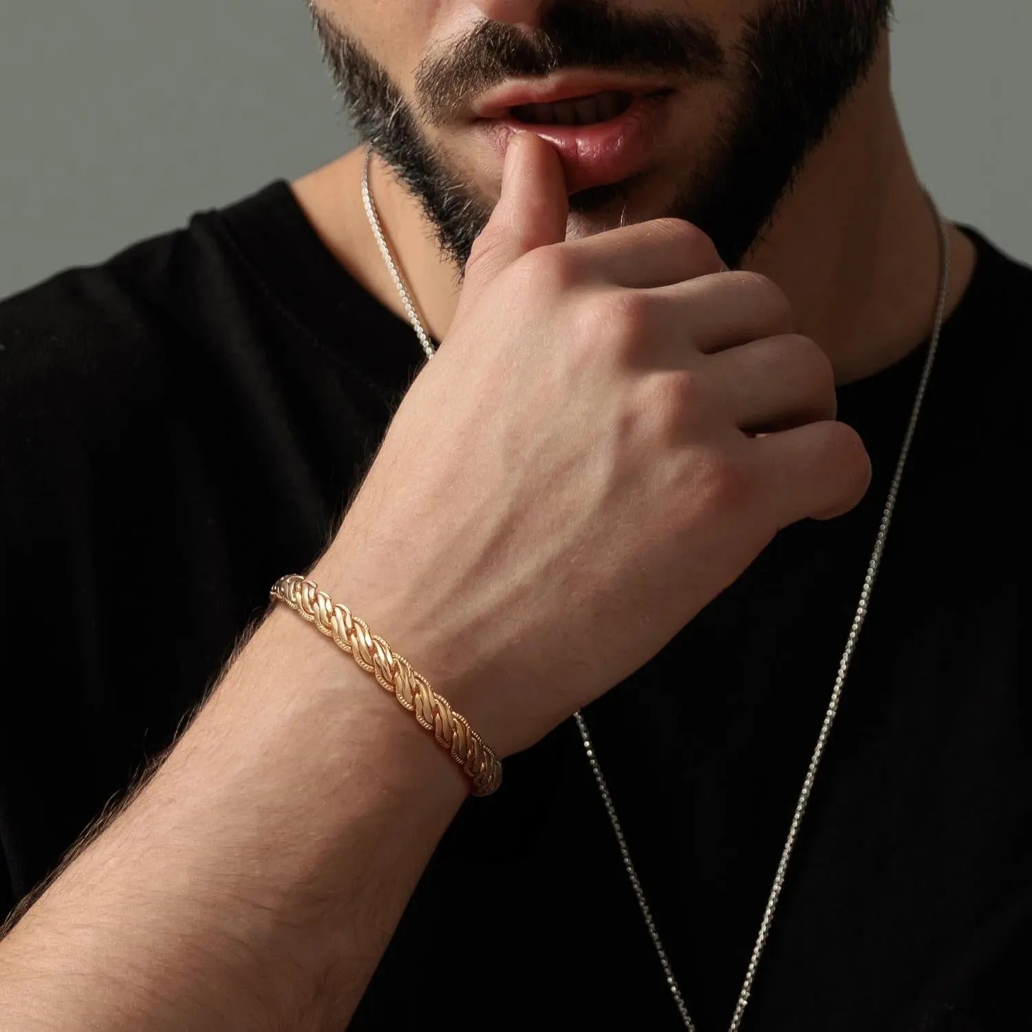 14K Gold Braided Bracelet