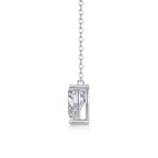 Water Drop - Jewelry Pendant With Moissanite S925 Sterling Silver And Platinum-plated Diamond, Moissanite Silver Jewelry