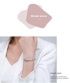 Elegant High Grade Diamond S925 Silver Bracelet