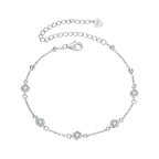 S925 Sterling Silver Simple Classic Starry Moissanite Bracelet